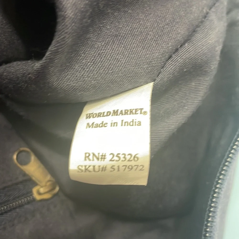 Boho Embroidered and Lace Canvas Bag Beach Bag Tote Crossbody World Market - Picture 12 of 16